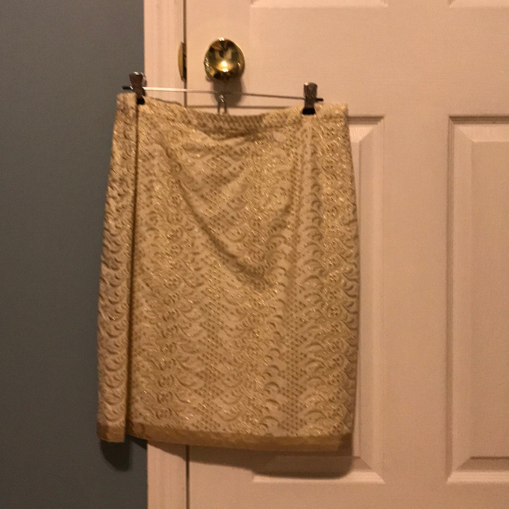 Gold brocade skirt
